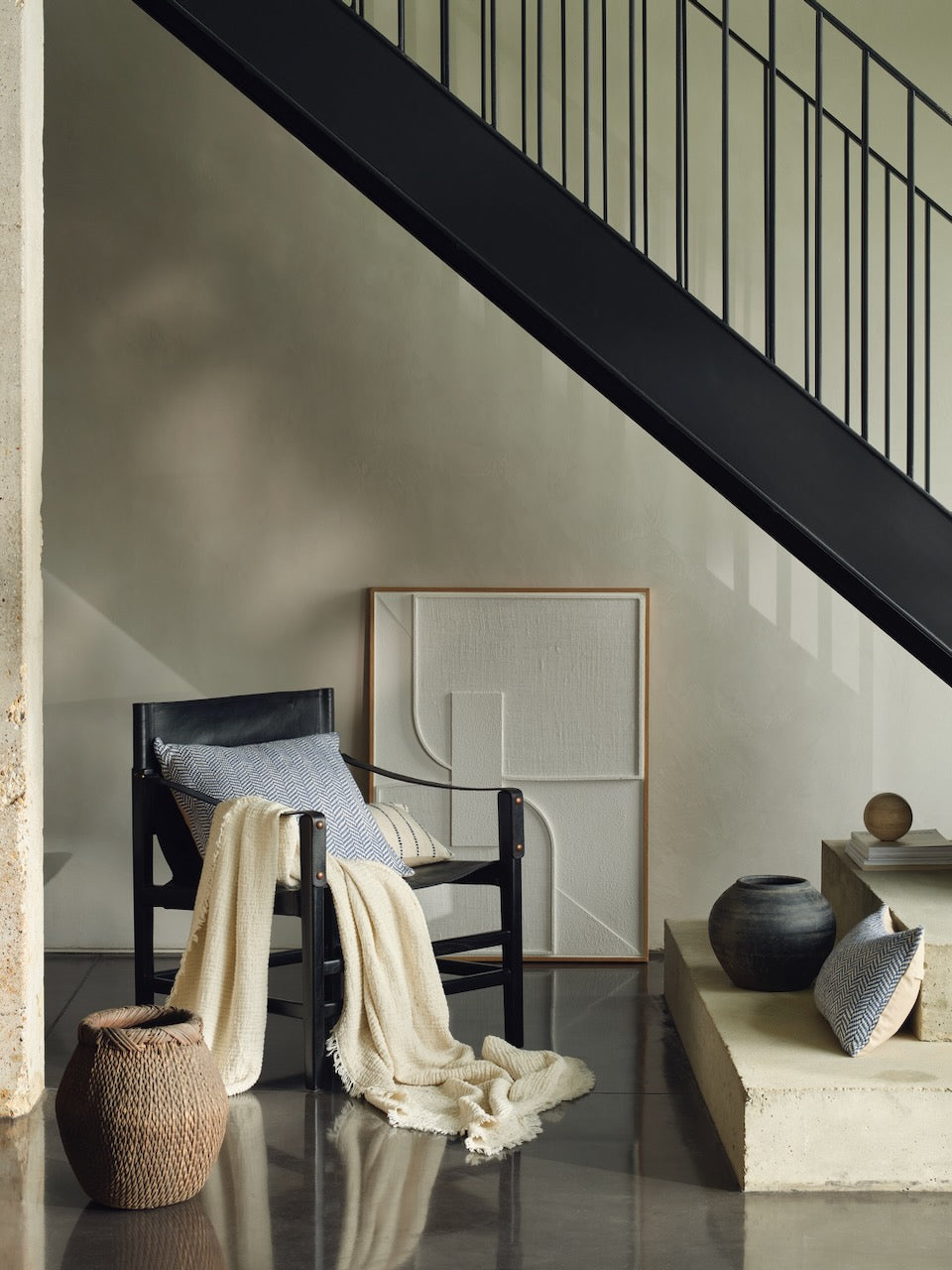 Areia Oatmeal Cotton Throw