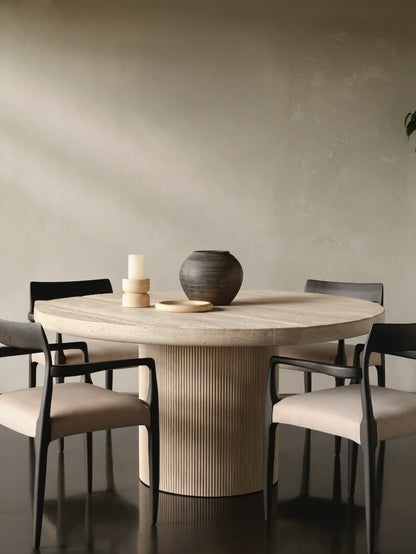 Milford Reclaimed Round Wooden Dining Table