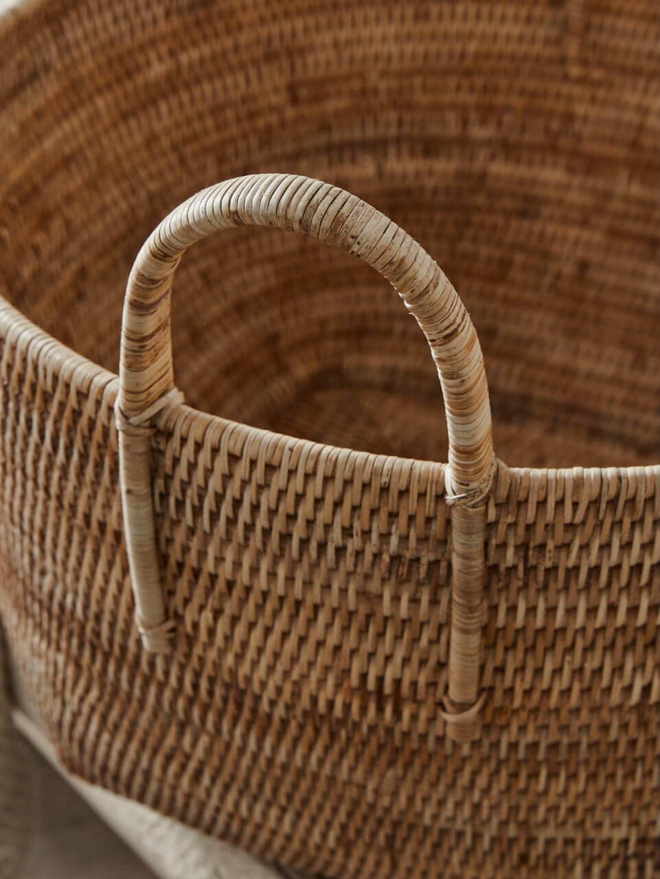 Tain Rattan Storage Baskets Natural
