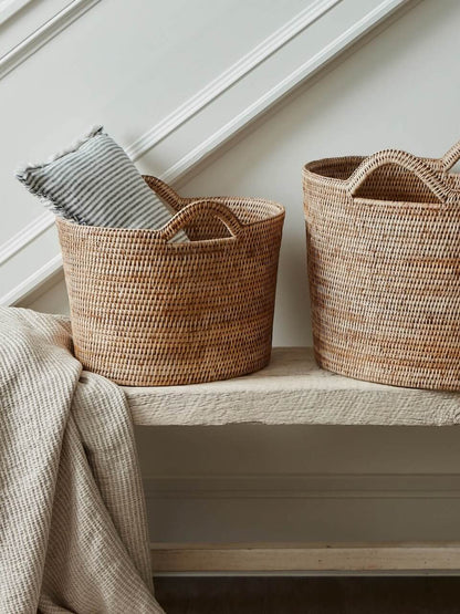 Nairn Natural Rattan Bucket Basket