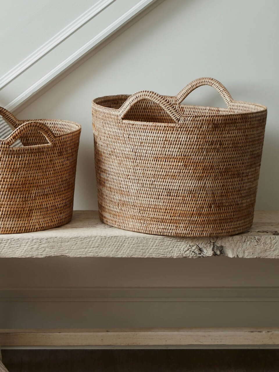 Nairn Natural Rattan Bucket Basket