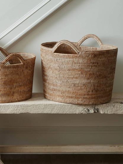 Nairn Natural Rattan Bucket Basket