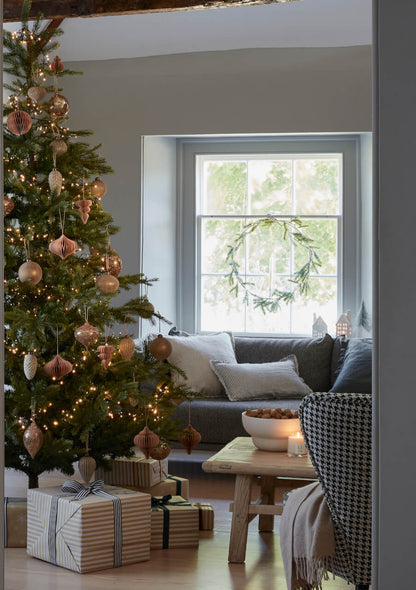 Set of 3 Large Gold Textured Baubles