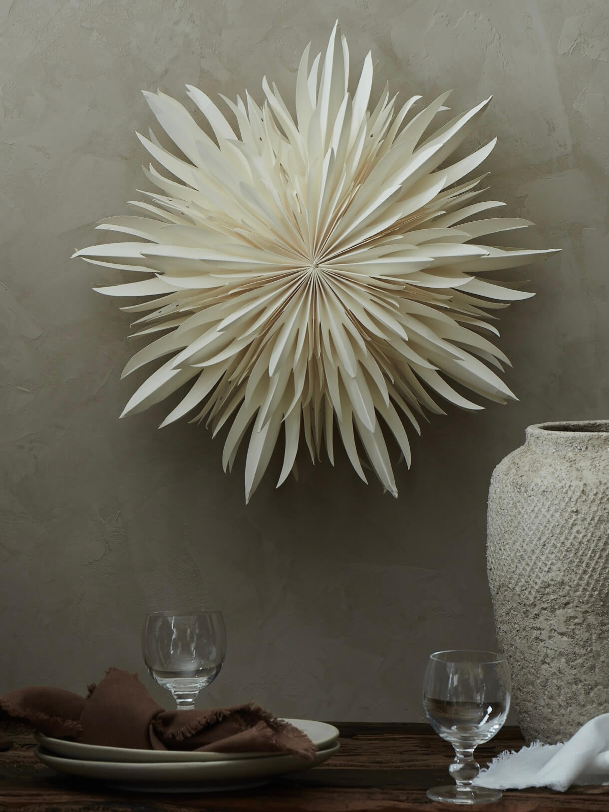 Antique White Paper Snowflake