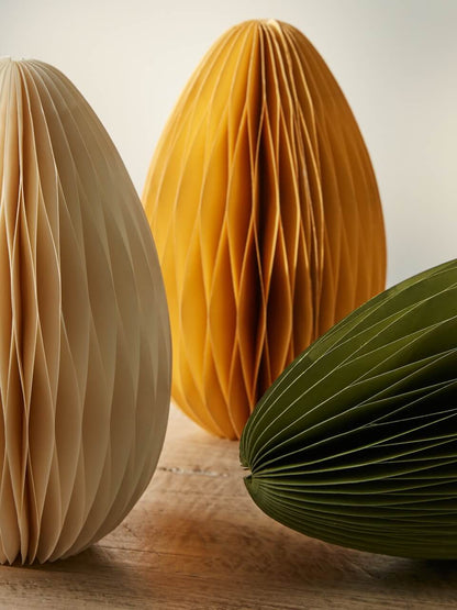 Set of 3 Large Paper Egg Decorations