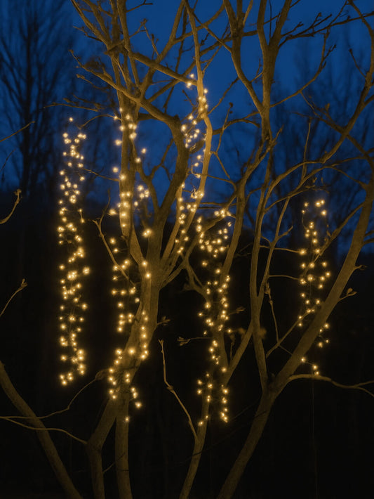 2m LED Tree Cascade Compact Lights Outdoor