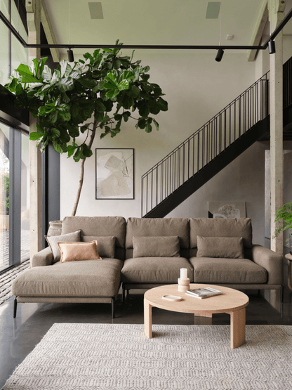 Oslo Fabric Chaise Lounge Sofa