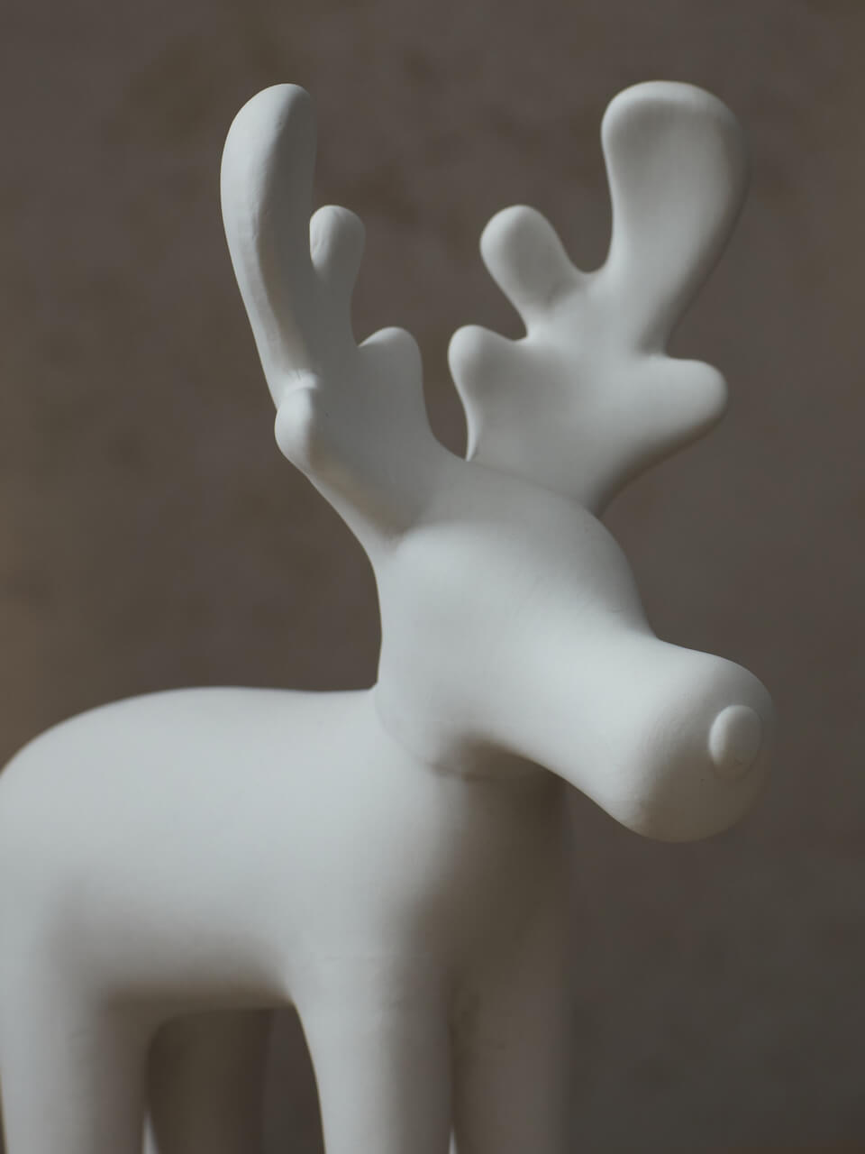 White Ceramic Moose