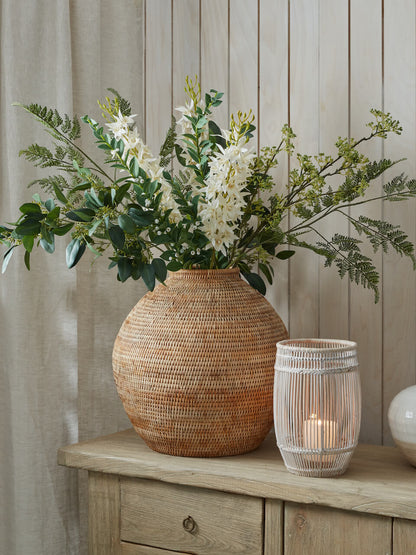 Faux White Singapore Orchid Bouquet